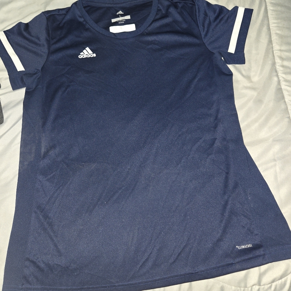 Adidas Navy Blue Athletic Shirt